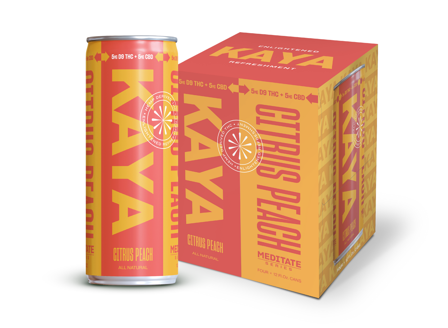 KAYA Citrus-Peach 4-pack